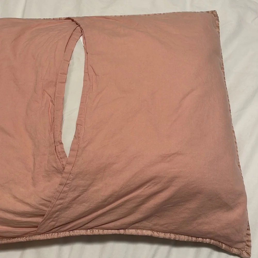 West Elm Baby Pink TENCEL Standard Shams Set